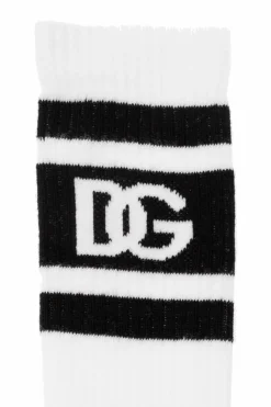 Dolce & Gabbana Kids WHITE Socks with logo