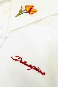Dolce & Gabbana Kids WHITE Shirt with embroidery