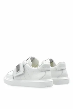 Dolce & Gabbana Kids WHITE Sports shoes with an application