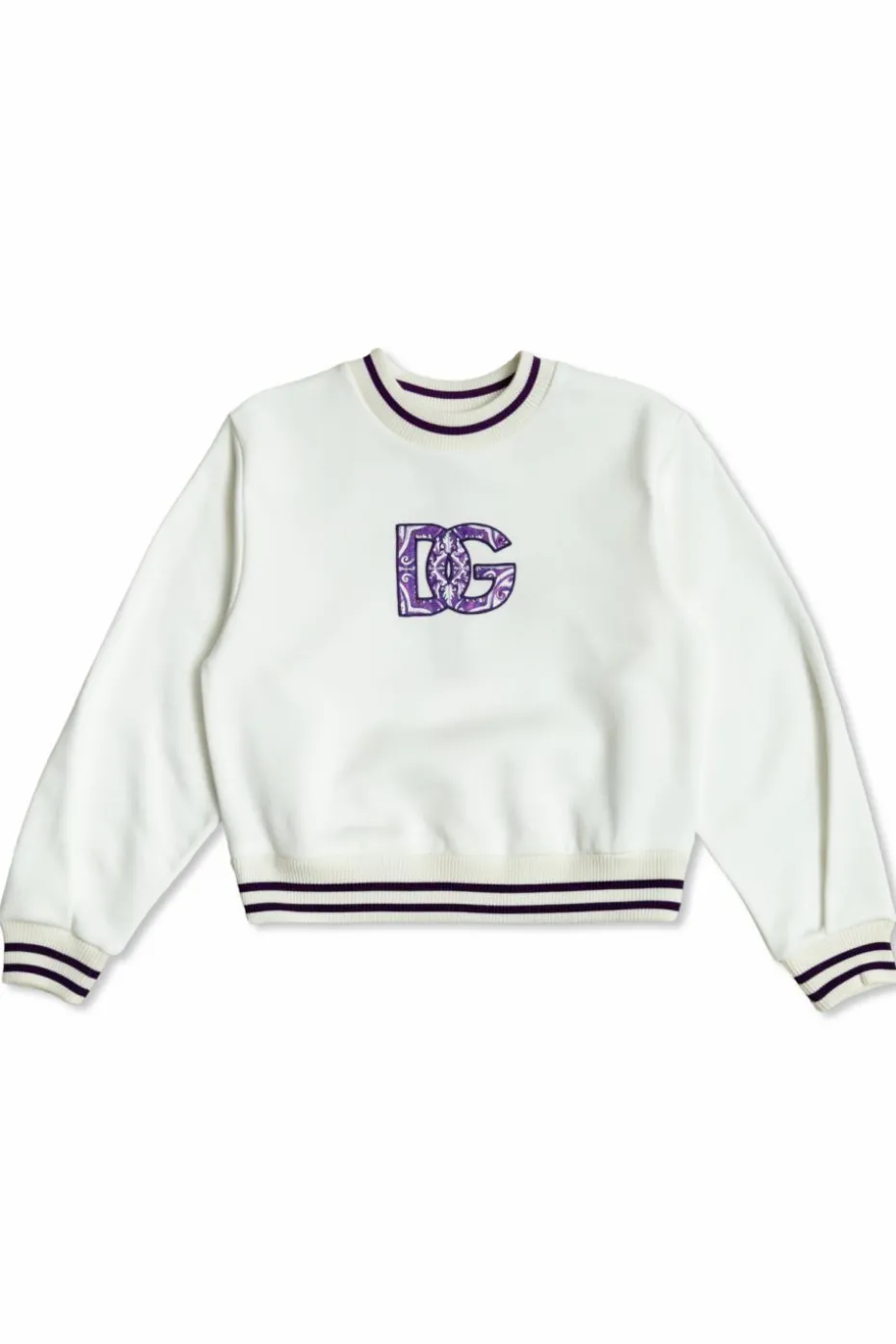 Dolce & Gabbana Kids WHITE Sweatshirt with logo