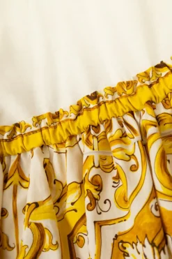 Dolce & Gabbana Kids YELLOW Dress with print