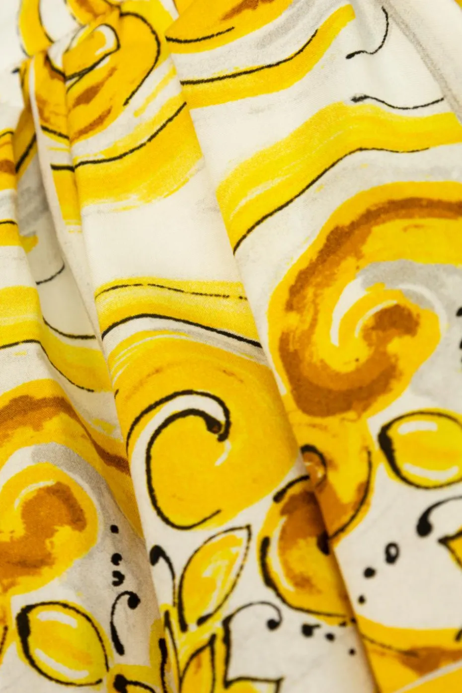 Dolce & Gabbana Kids YELLOW Skirt with `barocco` print