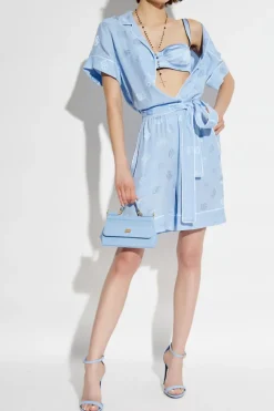 Dolce & Gabbana light blue Silk shorts