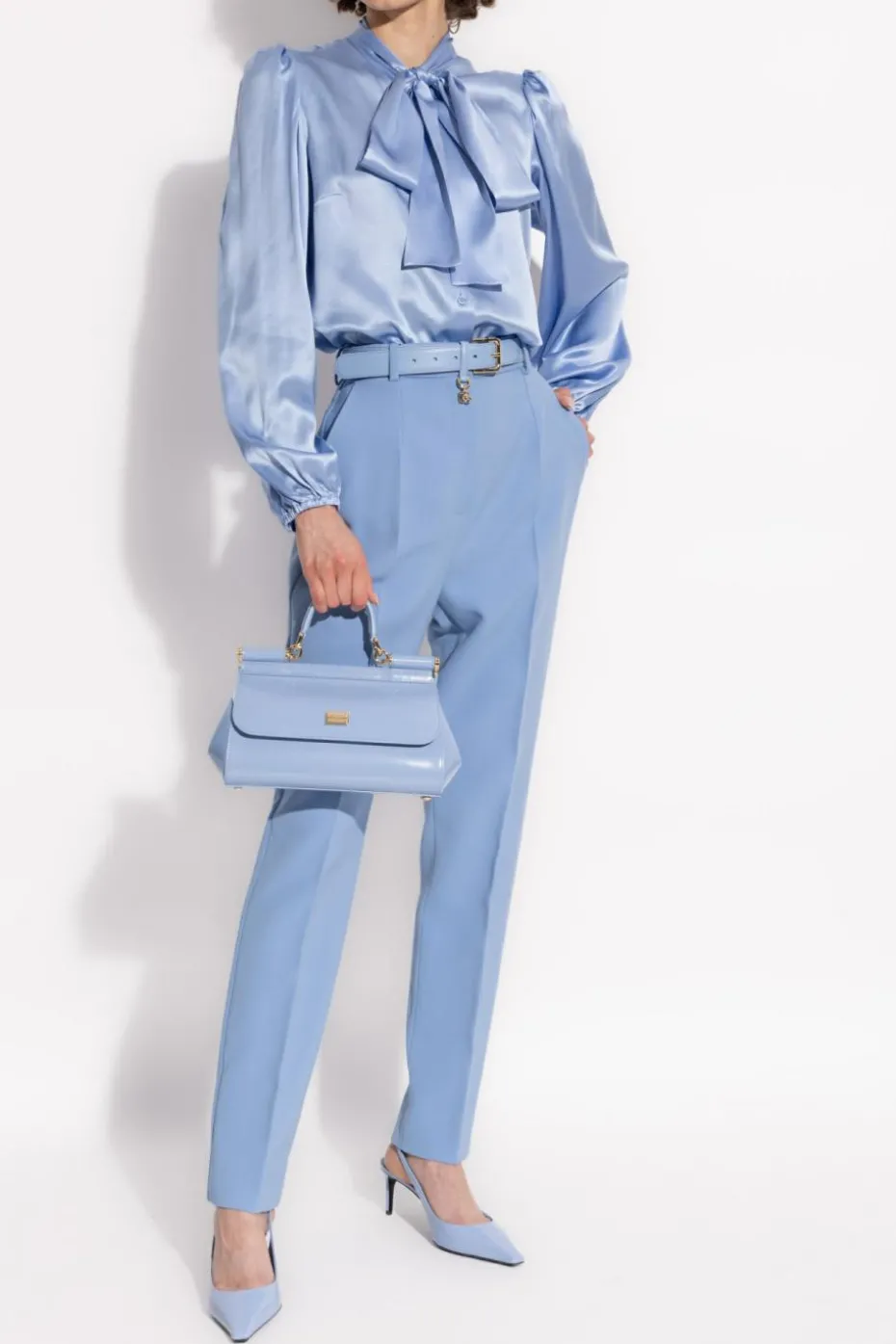 Dolce & Gabbana light blue Wool Pants