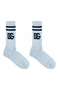 Dolce & Gabbana light blue Socks with logo