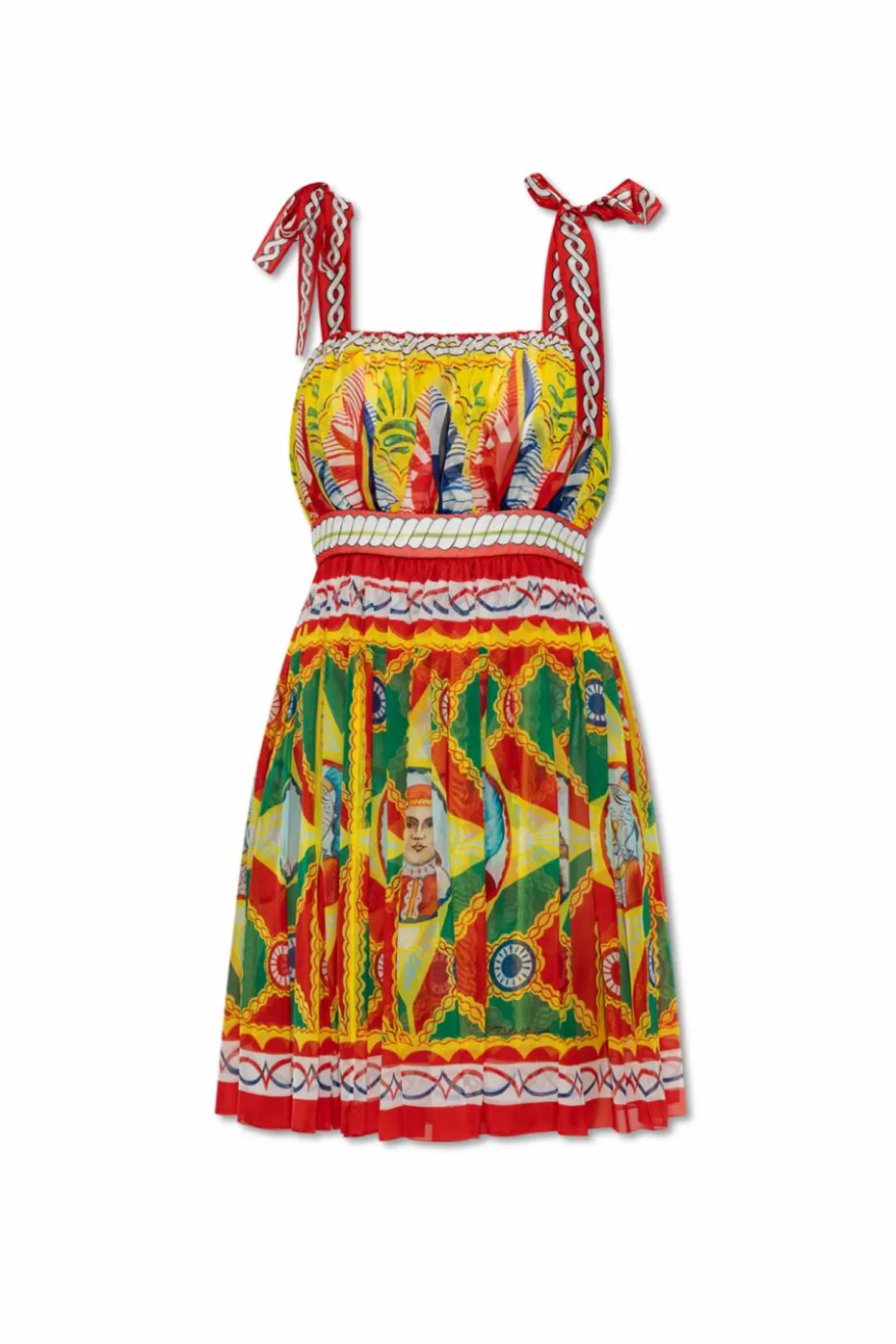 Dolce & Gabbana MULTICOLOUR Dress with Carretto pattern