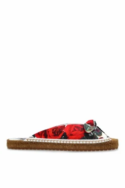 Dolce & Gabbana MULTICOLOUR Floral motif slides