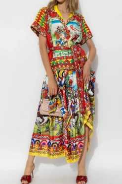 Dolce & Gabbana MULTICOLOUR Shirt with Carretto pattern