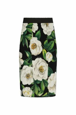 Dolce & Gabbana MULTICOLOUR Skirt with floral motif