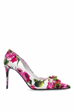 Dolce & Gabbana MULTICOLOUR Floral motif heels