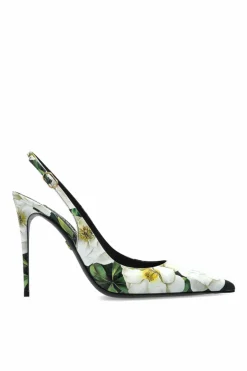 Dolce & Gabbana MULTICOLOUR Heeled shoes with floral pattern
