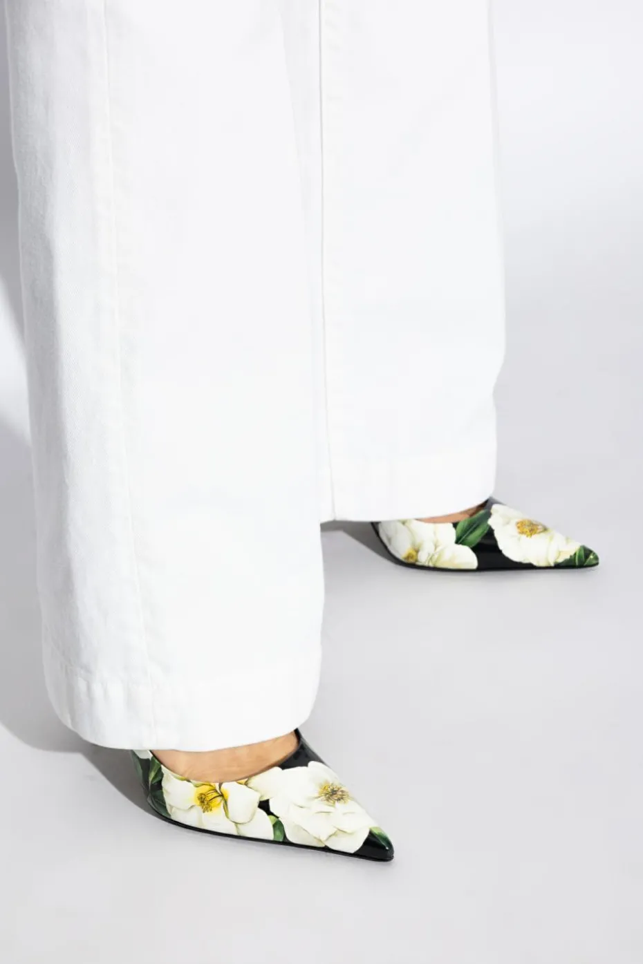 Dolce & Gabbana MULTICOLOUR Heeled shoes with floral pattern