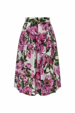 Dolce & Gabbana MULTICOLOUR Skirt with floral motif