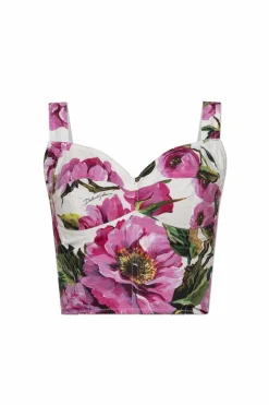 Dolce & Gabbana MULTICOLOUR Top with floral pattern