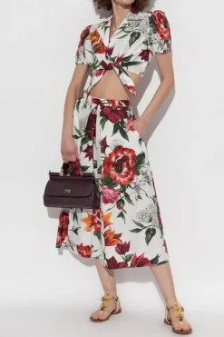 Dolce & Gabbana MULTICOLOUR Top with floral motif