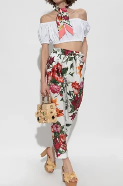 Dolce & Gabbana MULTICOLOUR Floral print pants