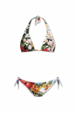 Dolce & Gabbana MULTICOLOUR Two-piece swimsuit with floral motif