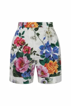 Dolce & Gabbana MULTICOLOUR Shorts with floral motif