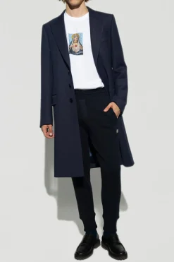 Dolce & Gabbana NAVY BLUE Wool trousers