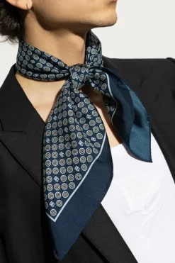 Dolce & Gabbana NAVY BLUE Silk scarf