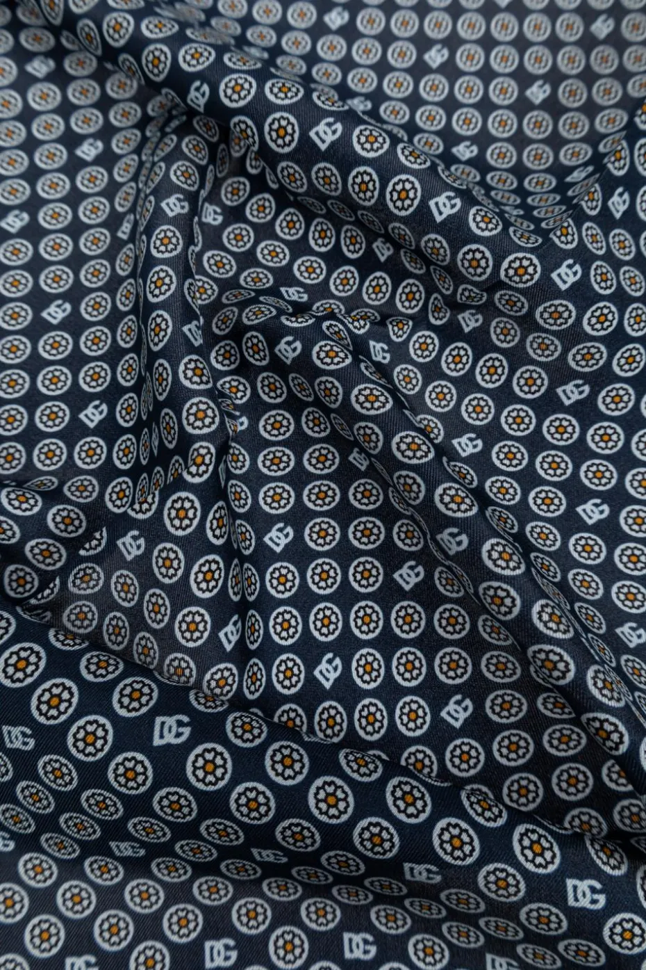 Dolce & Gabbana NAVY BLUE Silk scarf