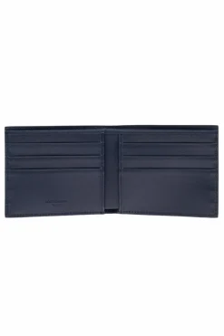 Dolce & Gabbana NAVY BLUE Leather wallet with logo