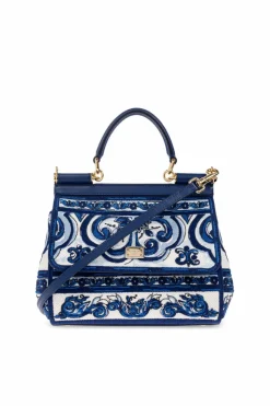 Dolce & Gabbana NAVY BLUE Handbag "Sicily Medium"
