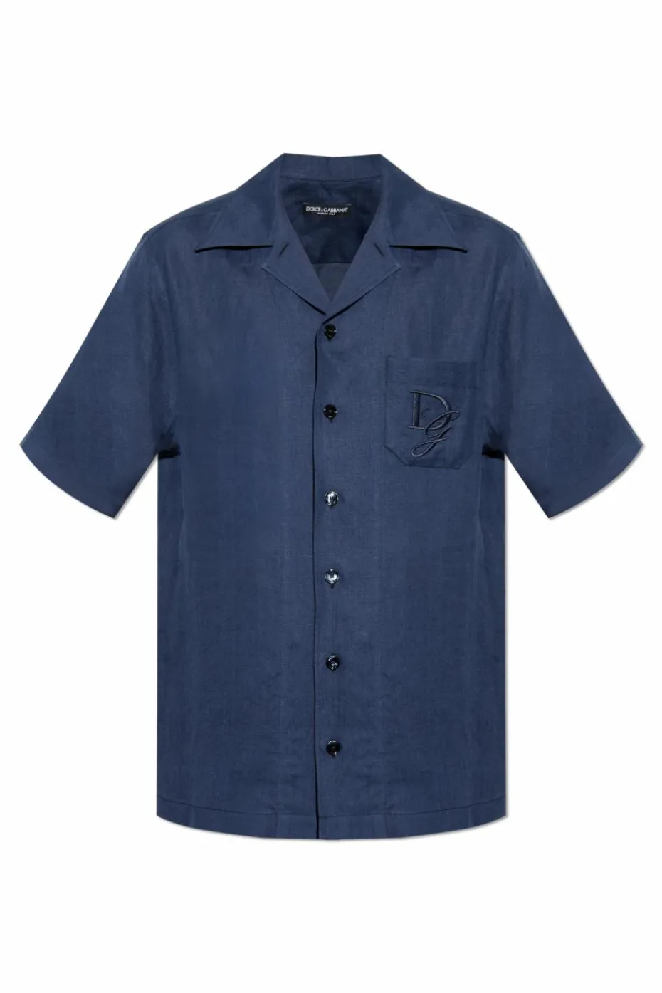 Dolce & Gabbana NAVY BLUE Linen shirt