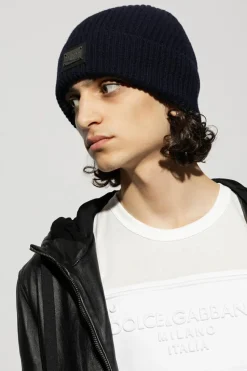 Dolce & Gabbana NAVY BLUE Wool beanie