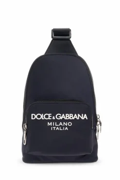 Dolce & Gabbana NAVY BLUE One-shoulder backpack