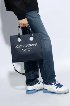 Dolce & Gabbana NAVY BLUE Shoulder bag with logo