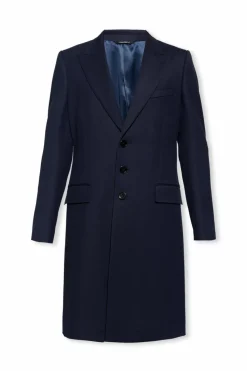 Dolce & Gabbana NAVY BLUE Coat with pockets