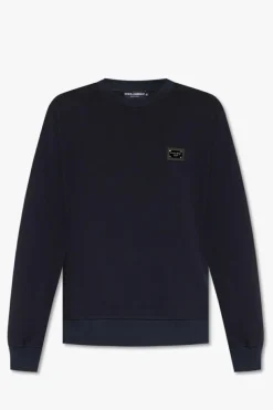 Dolce & Gabbana NAVY BLUE Sweatshirt with logo