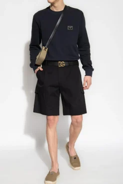 Dolce & Gabbana NAVY BLUE Sweatshirt with logo