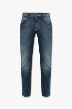 Dolce & Gabbana NAVY BLUE Jeans with logo