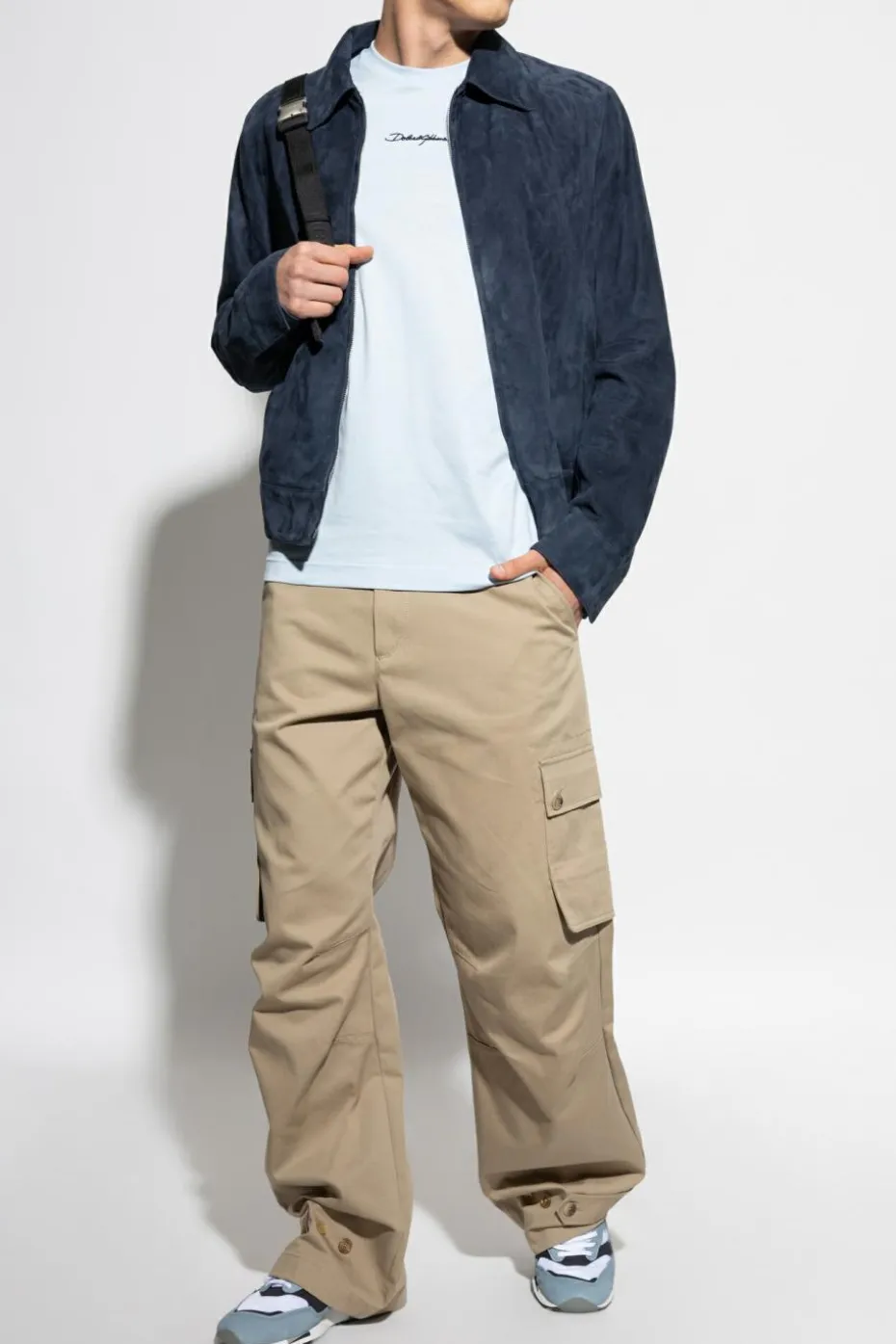 Dolce & Gabbana NAVY BLUE Suede jacket