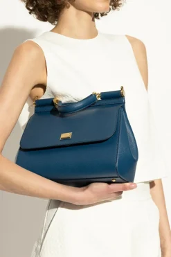 Dolce & Gabbana NAVY BLUE Handbag "Sicily Large"