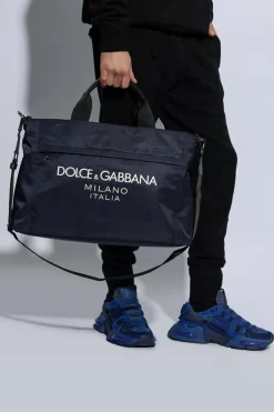 Dolce & Gabbana NAVY BLUE Shopper bag with logo
