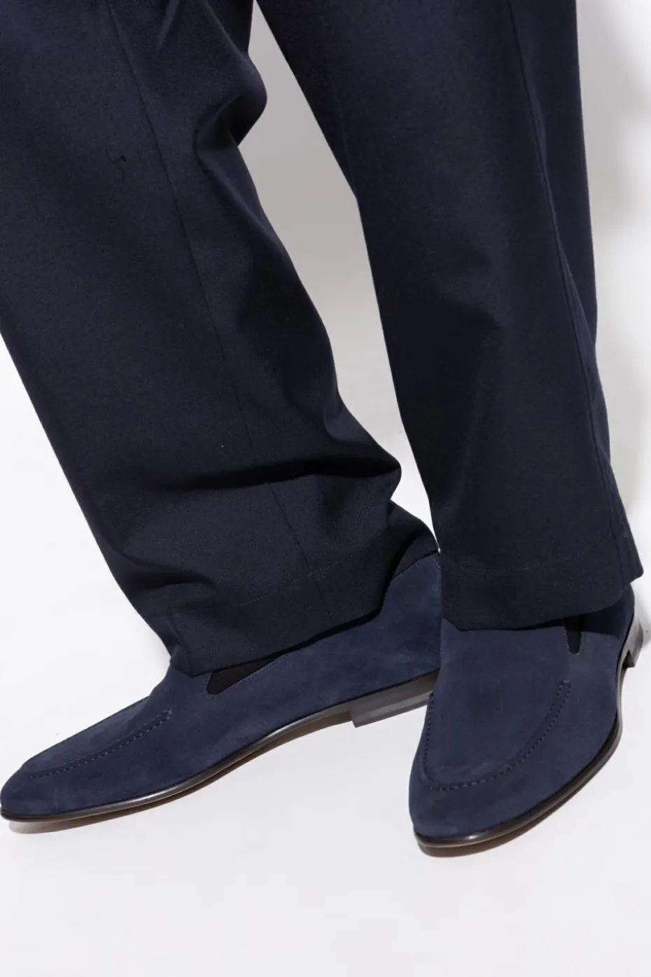 Dolce & Gabbana NAVY BLUE Suede shoes "Split"