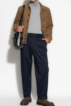 Dolce & Gabbana NAVY BLUE Pleated trousers