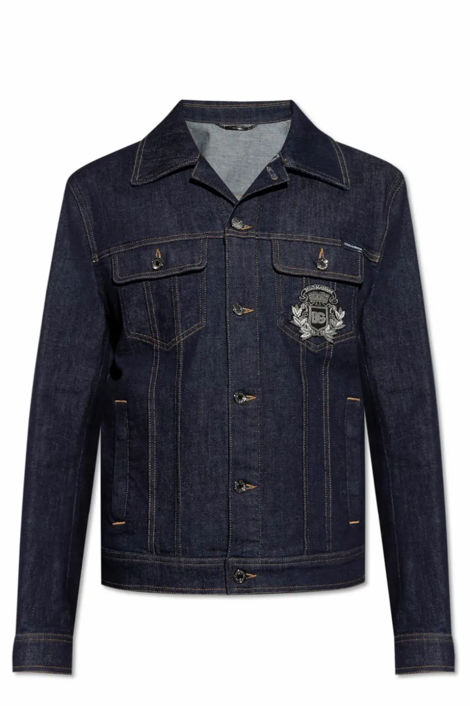 Dolce & Gabbana NAVY BLUE Denim jacket with appliqué
