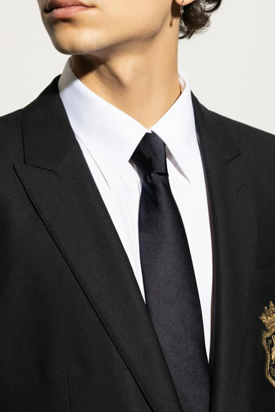 Dolce & Gabbana NAVY BLUE Silk tie