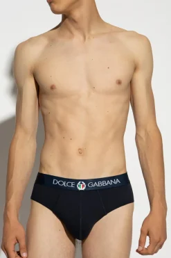 Dolce & Gabbana NAVY BLUE Briefs with logo