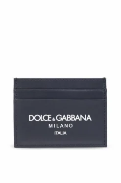 Dolce & Gabbana NAVY BLUE Card case with logo