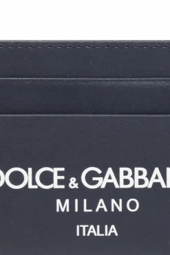 Dolce & Gabbana NAVY BLUE Card case with logo