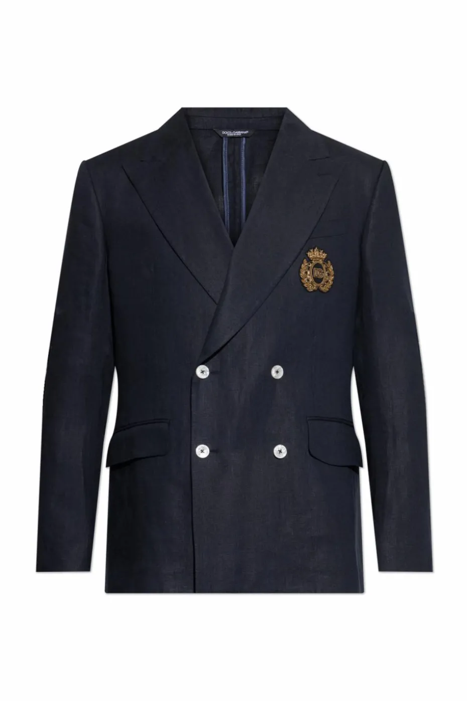 Dolce & Gabbana NAVY BLUE Linen blazer