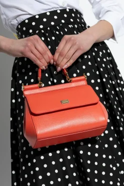 Dolce & Gabbana ORANGE Sicily Mini shoulder bag