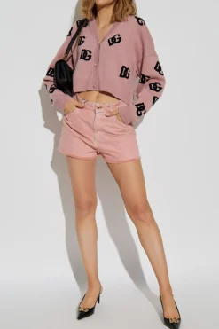 Dolce & Gabbana PINK Cardigan with monogram