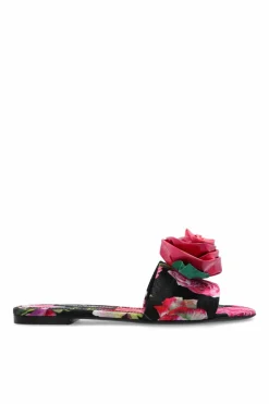 Dolce & Gabbana PINK Floral motif slides