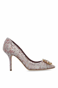 Dolce & Gabbana PINK Lace stiletto pumps